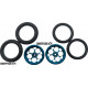 Pro Track Magnum in Blue 3/4" O-Ring Drag Front Wheels for 1/16" axle