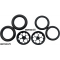 Pro Track Magnum in Black 3/4" O-Ring Drag Front Wheels for 1/16" axle