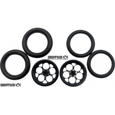 Pro Track Magnum in Black 3/4" O-Ring Drag Front Wheels for 1/16" axle