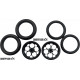 Pro Track Magnum in Black 3/4" O-Ring Drag Front Wheels for 1/16" axle
