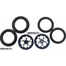 Pro Track Magnum in Gray 3/4" O-Ring Drag Front Wheels for 1/16" axle
