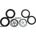 Pro Track Evolution in Plain 3/4" O-Ring Drag Front Wheels for 1/16" axle