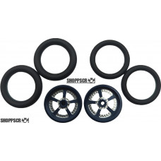 Pro Track Evolution in Gray 3/4" O-Ring Drag Front Wheels for 1/16" axle