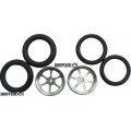 Pro Track Roadster in Plain 3/4" O-Ring Drag Front Wheels for 1/16" axle