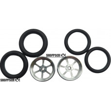 Pro Track Roadster in Plain 3/4" O-Ring Drag Front Wheels for 1/16" axle