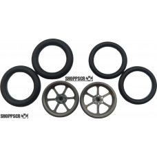 Pro Track Roadster in Gray 3/4" O-Ring Drag Front Wheels for 1/16" axle