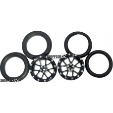 Pro Track Bulldog in Black 3/4" O-Ring Drag Front Wheels for 1/16" axle