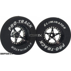 Pro Track Star in Black 1-1/16" Foam Drag Front Wheels for 1/16" axle