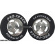 Pro Track Daytona in Plain 1-1/16" Foam Drag Front Wheels for 1/16" axle