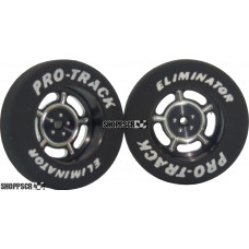 Pro Track Daytona in Black 1-1/16" Foam Drag Front Wheels for 1/16" axle