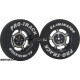 Pro Track Daytona in Black 1-1/16" Foam Drag Front Wheels for 1/16" axle