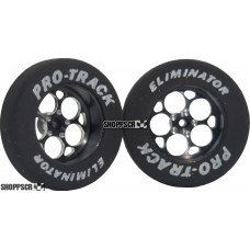 Pro Track Magnum in Black 1-1/16" Foam Drag Front Wheels for 1/16" axle