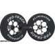 Pro Track Magnum in Black 1-1/16" Foam Drag Front Wheels for 1/16" axle