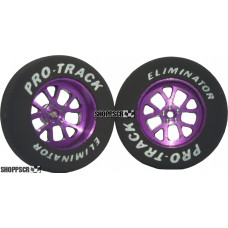 Pro Track Bulldog in Purple 1-1/16" Foam Drag Front Wheels for 1/16" axle