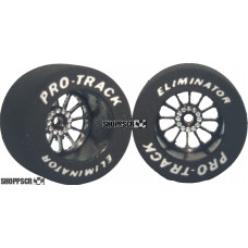 Pro Track Turbine 1-1/16 x .700 Black Drag Rear Wheels for 3/32 axle