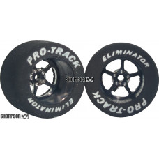 Pro Track Pro Star 1-1/16 x .700 Black Drag Rear Wheels for 3/32 axle
