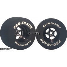 Pro Track Pro Star 3D 1-3/16 x .700 Black Drag Rear Wheels for 3/32 axle