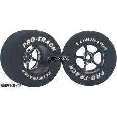 Pro Track Pro Star 1-3/16 x .700 Black Drag Rear Wheels for 3/32 axle