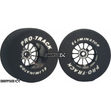 Pro Track Turbine 1-5/16 x .700 Black Drag Rear Wheels for 3/32 axle