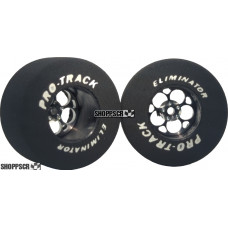 Pro Track Magnum 1-5/16 x .700 Black Drag Rear Wheels for 3/32 axle