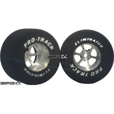 Pro Track Roadster 1-5/16 x .700 Plain Drag Rear Wheels for 3/32 axle