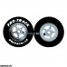 Pro Track Star 1-1/16 x .300 Gray Drag Rear Wheels for 3/32 axle