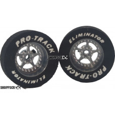 Pro Track Star 1-1/16 x .300 Gray Drag Rear Wheels for 3/32 axle