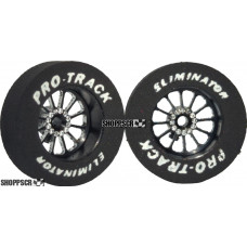 Pro Track Turbine 1-1/16 x .300 Black Drag Rear Wheels for 3/32 axle