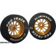 Pro Track Turbine 1-1/16 x .300 Gold Drag Rear Wheels for 3/32 axle