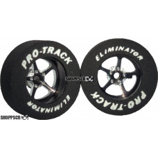 Pro Track Pro Star 1-1/16 x .300 Black Drag Rear Wheels for 3/32 axle