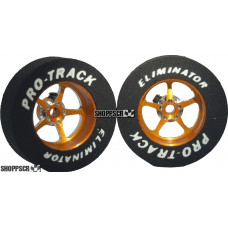 Pro Track Pro Star 1-1/16 x .300 Gold Drag Rear Wheels for 3/32 axle