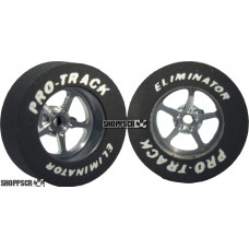 Pro Track Pro Star 1-1/16 x .300 Gray Drag Rear Wheels for 3/32 axle