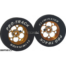Pro Track Magnum 1-1/16 x .300 Gold Drag Rear Wheels for 3/32 axle