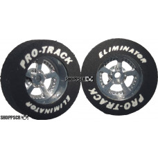 Pro Track Evolution 1-1/16 x .300 Gray Drag Rear Wheels for 3/32 axle