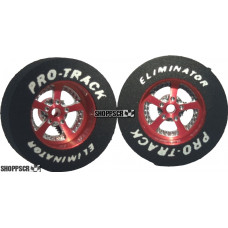Pro Track Evolution 1-1/16 x .300 Red Drag Rear Wheels for 3/32 axle