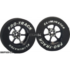 Pro Track Roadster 1-1/16 x .300 Black Drag Rear Wheels for 3/32 axle