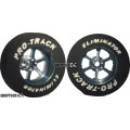 Pro Track Roadster 1-1/16 x .300 Gray Drag Rear Wheels for 3/32 axle