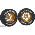 Pro Track Bulldog 1-1/16 x .300 Gold Drag Rear Wheels for 3/32 axle