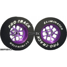 Pro Track Bulldog 1-1/16 x .300 Purple Drag Rear Wheels for 3/32 axle