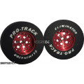Pro Track Top Fuel 1-3/16 x .300 Red Drag Rear Wheels for 3/32 axle