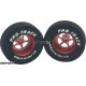 Pro Track Star 1-3/16 x .300 Red Drag Rear Wheels for 3/32 axle