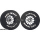Pro Track Turbine 1-3/16 x .300 Black Drag Rear Wheels for 3/32 axle