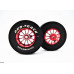 Pro Track Turbine 1-3/16 x .300 Red Drag Rear Wheels for 3/32 axle