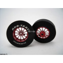 3/32 x 1 3/16 x .300 Red Turbine Drag Wheels