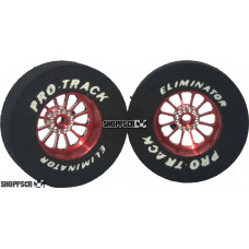 Pro Track Turbine 1-3/16 x .300 Red Drag Rear Wheels for 3/32 axle