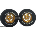 Pro Track 1-3/16 x .300 Gold Daytona Drag Rear Wheels for 3/32 axle