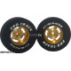 Pro Track 1-3/16 x .300 Gold Daytona Drag Rear Wheels for 3/32 axle