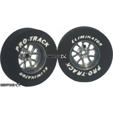 Pro Track Bulldog 1-3/16 x .300 Gray Drag Rear Wheels for 3/32 axle