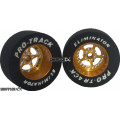 Pro Track Star 1-1/16 x .435 Gold Drag Rear Wheels for 3/32 axle