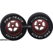 Pro Track Star 1-1/16 x .435 Red Drag Rear Wheels for 3/32 axle